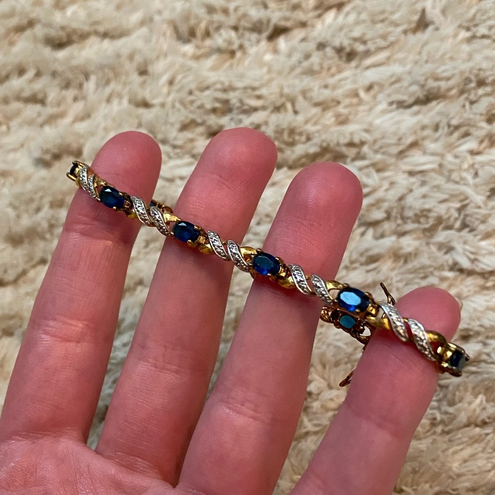 Gold & Sapphire Bracelet